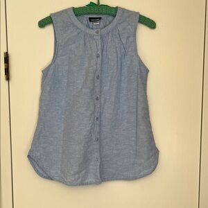 Basic Editions Light Blue Sleeveless Blouse